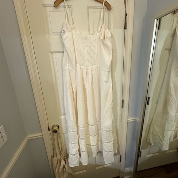 Reformation Ronan dress NWT in ivory plus size - Picture 7 of 13